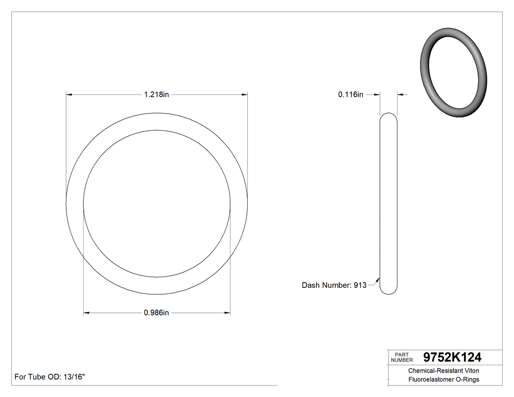 Technical drawing - 9752K124